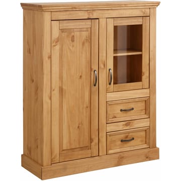 Selma Högskåp 100x120 cm - Betsad/vaxad - Förvaring - Skåp - Vitrinskåp