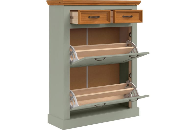 Selma Skoskåp 90x115 cm - Grön - Förvaring - Skåp - Förvaringsskåp