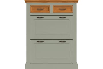 Selma Skoskåp 90x115 cm - Grön - Förvaring - Skåp - Förvaringsskåp