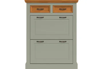 Selma Skoskåp 90x115 cm - Grön - Förvaring - Skåp - Förvaringsskåp