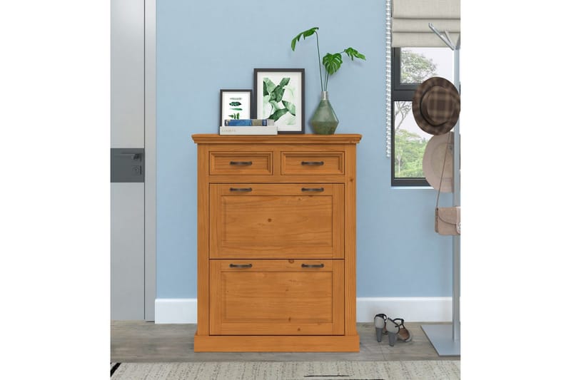 Selma Skoskåp 90x115 cm - Natur - Förvaring - Skåp - Förvaringsskåp