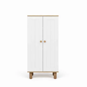 Seynor Multifunktionsskåp 60x129x37 cm - Vit och valnöt - Förvaring - Skåp - Förvaringsskåp