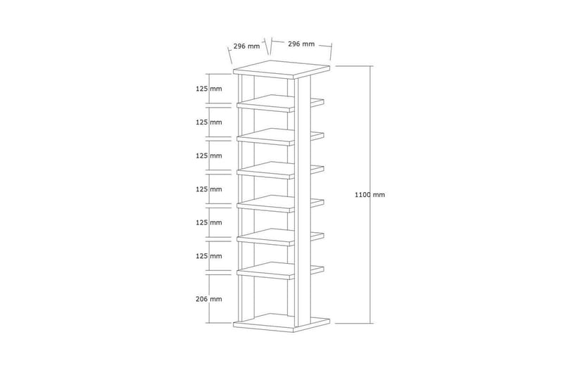 Seynor Skoskåp 29,6 cm - Valnöt - Förvaring - Skåp - Förvaringsskåp