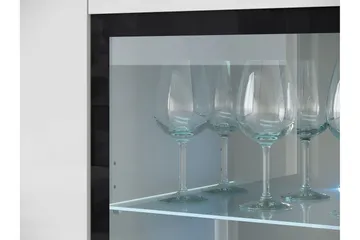 Sherie Vitrinskåp 120x104 cm - Vit - Förvaring - Skåp - Vitrinskåp