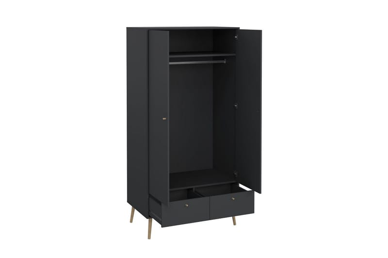 Shinta Garderobdsskåp 99x200 cm - Grå - Förvaring - Skåp - Förvaringsskåp