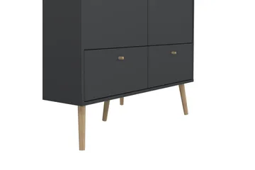 Shinta Garderobdsskåp 99x200 cm - Grå - Förvaring - Skåp - Förvaringsskåp