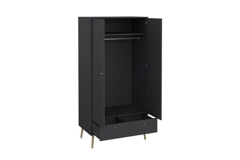 Shinta Garderobdsskåp 99x200 cm - Grå - Förvaring - Skåp - Förvaringsskåp