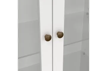 Shoiba Vitrinskåp 96x201 cm - Vit - Förvaring - Skåp - Vitrinskåp