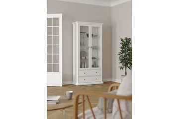 Shoiba Vitrinskåp 96x201 cm - Vit - Förvaring - Skåp - Vitrinskåp