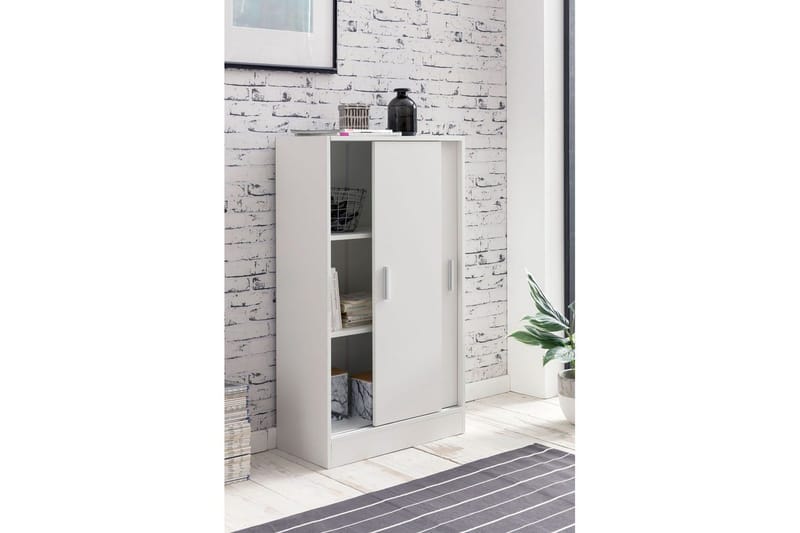 Sideboard Wohnling Melaminbelagd MDF-skjutdörrar Modern - Förvaring - Skåp - Förvaringsskåp