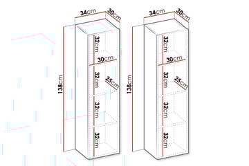 Sigmana Highboard - Beige - Förvaring - Skåp - Förvaringsskåp