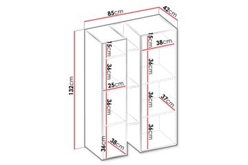 Sigmana Highboard - Grå/Beige - Förvaring - Skåp - Förvaringsskåp