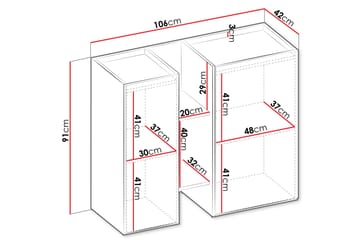 Sigmana Highboard - Svart - Förvaring - Skåp - Förvaringsskåp
