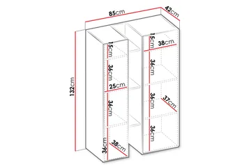 Sigmana Highboard - Vit - Förvaring - Skåp - Förvaringsskåp