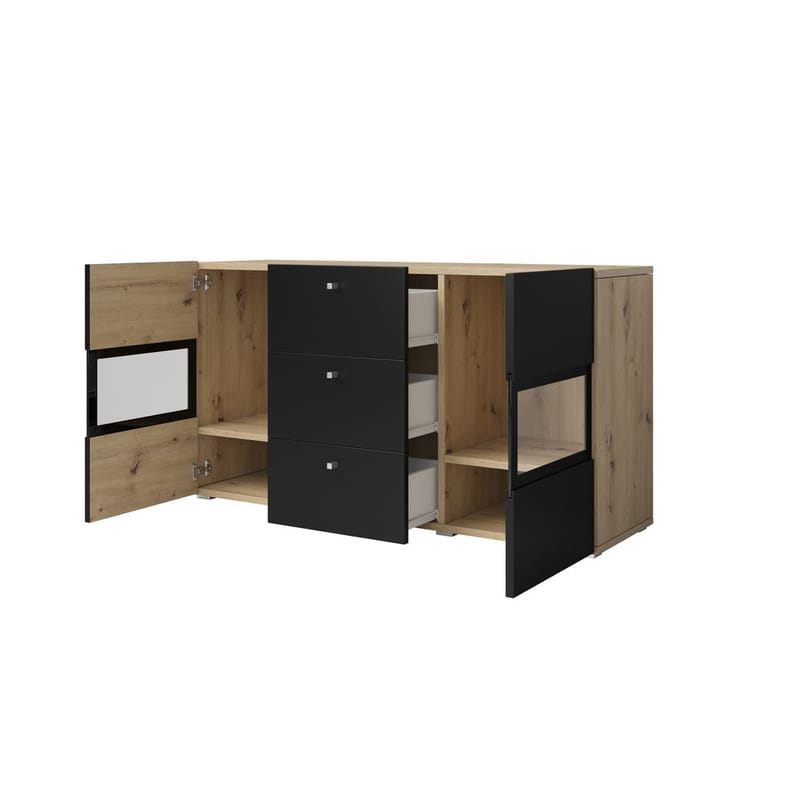 Skåp Baros byrå 2 dörrar, 3 lådor - Förvaring - Skåp - Vitrinskåp