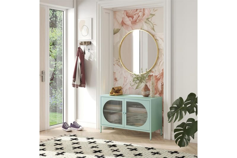 Skåp Luna 100x40x64 cm, Himmelsblå - 100x40x64 cm, Himmelsblå - Förvaring - Skåp - Vitrinskåp