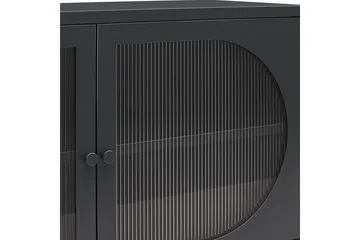 Skåp Luna 100x40x64 cm, Svart - 100x40x64 cm, Svart - Förvaring - Skåp - Vitrinskåp