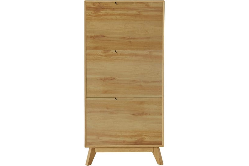 Skoförvaring Ezra 3 klaffar 60x24x125 cm, Wotan-ek - 60x24x125 cm, Wotan-ek - Förvaring - Skåp - Förvaringsskåp