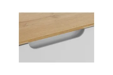 Skoförvaring Ezra 3 klaffar 60x24x125 cm, Wotan-ek/Vit - 60x24x125 cm, Wotan-ek/Vit - Förvaring - Skåp - Förvaringsskåp