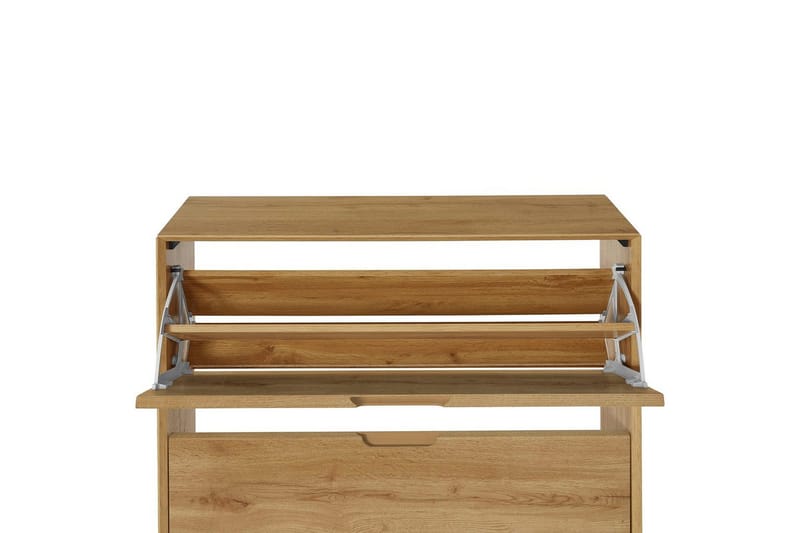 Skoförvaring Ezra 3 klaffar 89x24x125 cm, Wotan-ek - 89x24x125 cm, Wotan-ek - Förvaring - Skåp - Förvaringsskåp