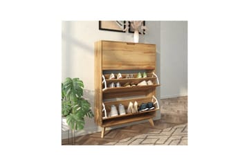 Skoförvaring Ezra 3 klaffar 89x24x125 cm, Wotan-ek - 89x24x125 cm, Wotan-ek - Förvaring - Skåp - Förvaringsskåp