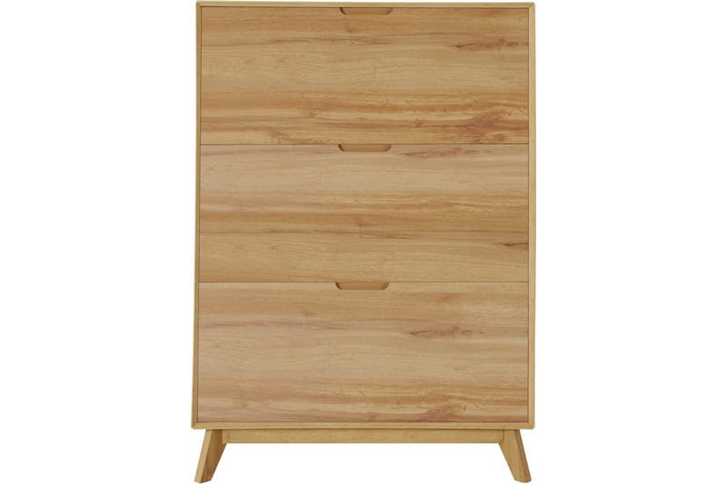 Skoförvaring Ezra 3 klaffar 89x24x125 cm, Wotan-ek - 89x24x125 cm, Wotan-ek - Förvaring - Skåp - Förvaringsskåp