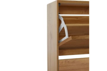 Skoförvaring Ezra 3 klaffar 89x24x125 cm, Wotan-ek - 89x24x125 cm, Wotan-ek - Förvaring - Skåp - Förvaringsskåp