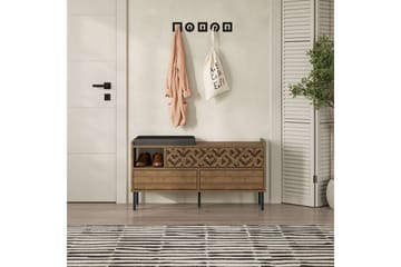 Skoskåp Heaton 111 cm - Brun - Förvaring - Skåp - Förvaringsskåp