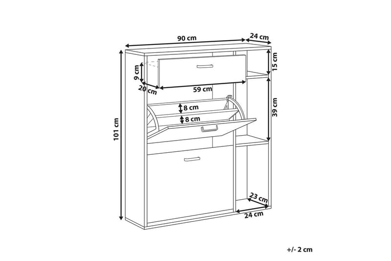 Skoskåp Mackay - Förvaring - Skåp - Förvaringsskåp