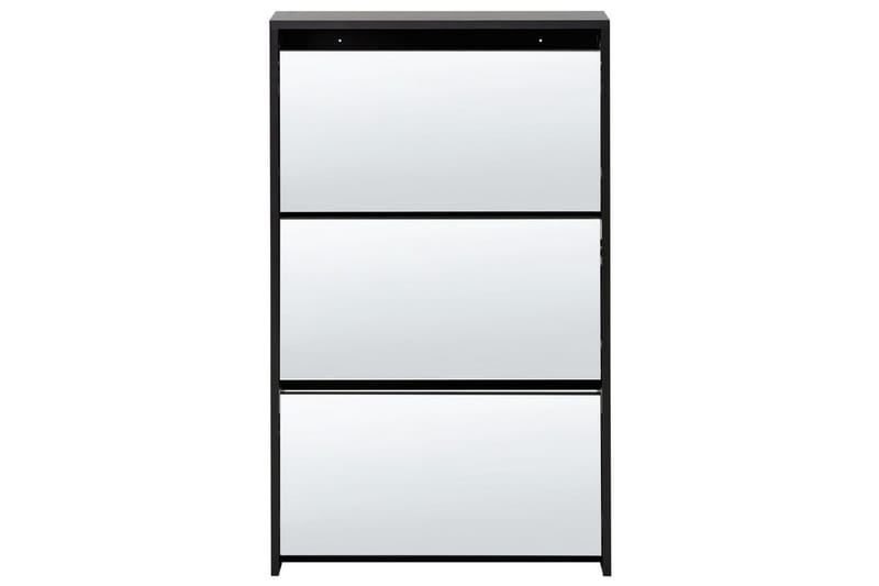 Skoskåp Midfield Svart, Silver, 63x17x103 cm - Svart, Silver, 63x17x103 cm - Förvaring - Skåp - Förvaringsskåp