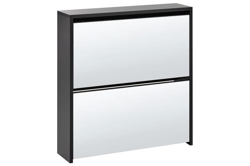 Skoskåp Midfield Svart, Silver, 63x17x67 cm - Svart, Silver, 63x17x67 cm - Förvaring - Skåp - Förvaringsskåp