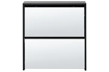 Skoskåp Midfield Svart, Silver, 63x17x67 cm - Svart, Silver, 63x17x67 cm - Förvaring - Skåp - Förvaringsskåp