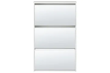 Skoskåp Midfield Vit, Silver, 63x17x103 cm - Vit, Silver, 63x17x103 cm - Förvaring - Skåp - Förvaringsskåp