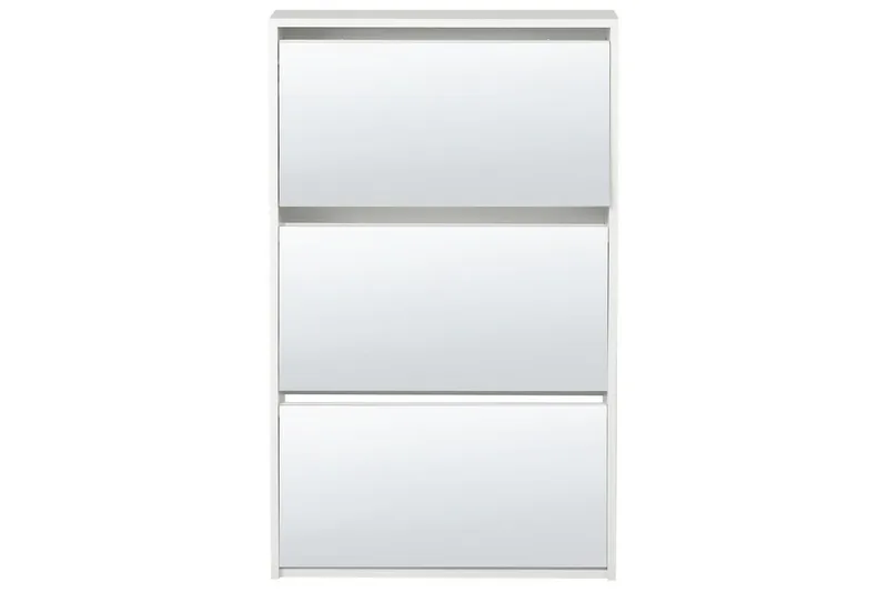 Skoskåp Midfield Vit, Silver, 63x17x103 cm - Vit, Silver, 63x17x103 cm - Förvaring - Skåp - Förvaringsskåp