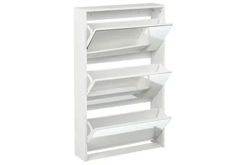 Skoskåp Midfield Vit, Silver, 63x17x103 cm - Vit, Silver, 63x17x103 cm - Förvaring - Skåp - Förvaringsskåp