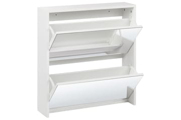 Skoskåp Midfield Vit, Silver, 63x17x67 cm - Vit, Silver, 63x17x67 cm - Förvaring - Skåp - Förvaringsskåp