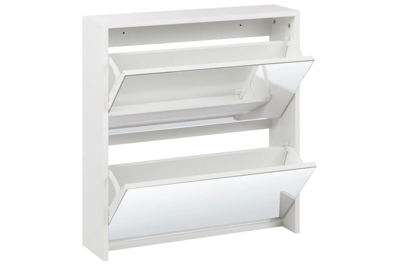 Skoskåp Midfield Vit, Silver, 63x17x67 cm - Vit, Silver, 63x17x67 cm - Förvaring - Skåp - Förvaringsskåp