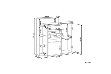 Skoskåp Mirani - Förvaring - Skåp - Förvaringsskåp
