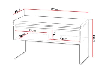 Skoskåp Simply 92x40 cm - Grå - Förvaring - Skåp - Förvaringsskåp