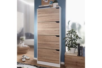 Skoskåp Wohnling Folierad spånskiva 4 tipp-ut fack för 24 par - Förvaring - Skåp - Förvaringsskåp