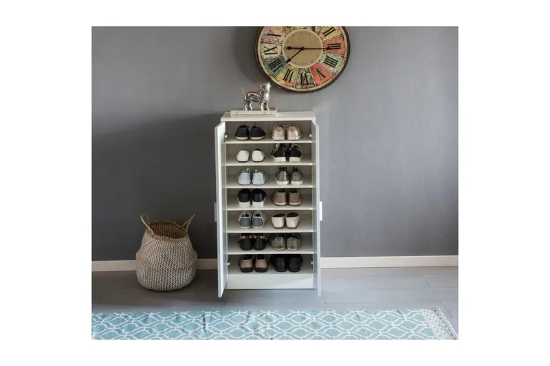 Skoskåp Wohnling Folierad spånskiva 7 fack hallmöbler - Förvaring - Skåp - Förvaringsskåp