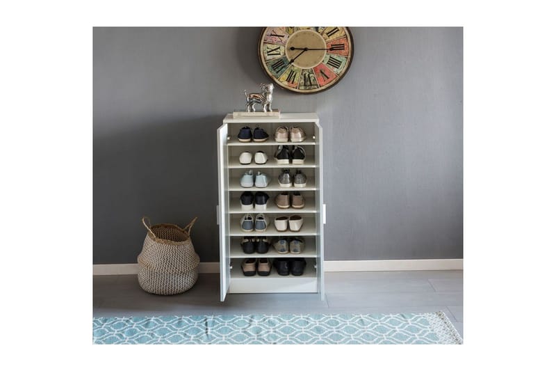 Skoskåp Wohnling Folierad spånskiva 7 fack hallmöbler - Förvaring - Skåp - Förvaringsskåp