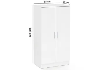 Skoskåp Wohnling Folierad spånskiva 7 fack hallmöbler - Förvaring - Skåp - Förvaringsskåp