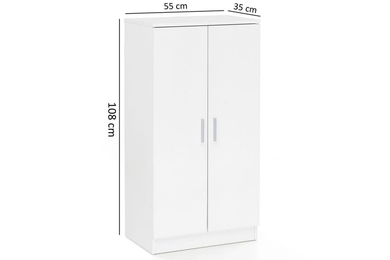 Skoskåp Wohnling Folierad spånskiva 7 fack hallmöbler - Förvaring - Skåp - Förvaringsskåp