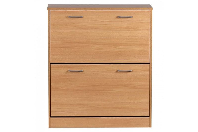 Skoskåp Wohnling KIEL med 2 fällbara fack, folierad spånskiva Bok - Bok - Förvaring - Skåp - Förvaringsskåp