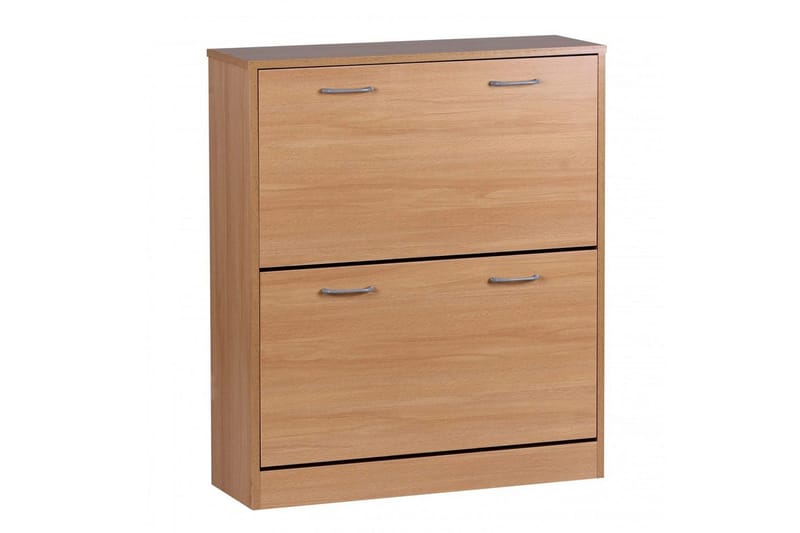 Skoskåp Wohnling KIEL med 2 fällbara fack, folierad spånskiva Bok - Bok - Förvaring - Skåp - Förvaringsskåp