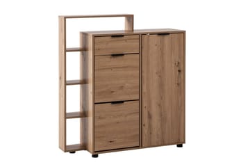 Skoskåp Wohnling Massa 2 fällbara fack för 12 par Folierad spånskiva med 1 dörrhylla - Förvaring - Skåp - Förvaringsskåp