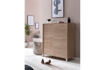 Skoskåp Wohnling melaminbelagd MDF, skjutdörrar, för 20 par Sonoma - Sonoma - Förvaring - Skåp - Förvaringsskåp