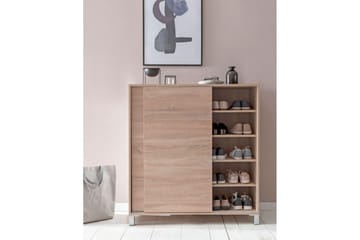 Skoskåp Wohnling melaminbelagd MDF, skjutdörrar, för 20 par Sonoma - Sonoma - Förvaring - Skåp - Förvaringsskåp