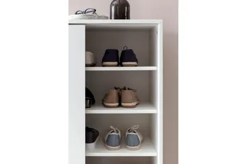 Skoskåp Wohnling melaminbelagd MDF, skjutdörrar, för 20 par Vit - Vit - Förvaring - Skåp - Förvaringsskåp